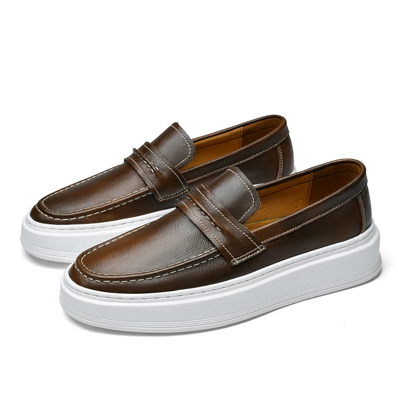 Mocasines de cuero premium