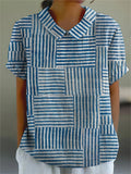 Amelia | Srajca s Patches in Črtami