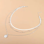 Collar triple de plata 925
